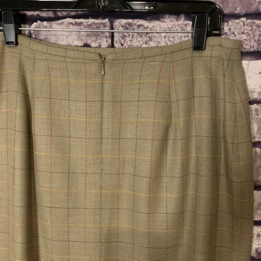 Evan Picone Window Pane Pattern Skirt Size 12 - image 6